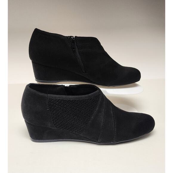 IMPO Ginette Pointed Toe Women's Wedge Heel Bootie Shoes Size 6.5W - Picture 5 of 9